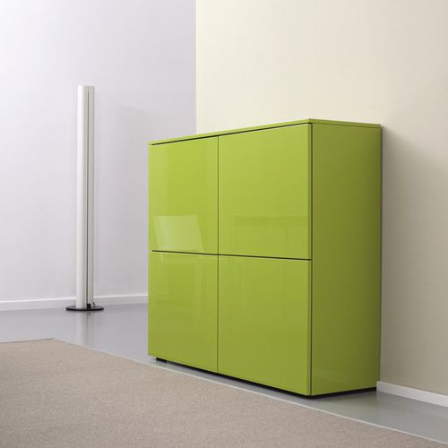 Credenza alta - CUBO 100 - Sudbrock - contemporanea / in legno / in legno laccato