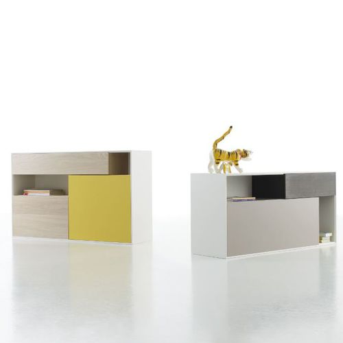 Cassettone contemporaneo - GAME - Sudbrock - in legno laccato / non specificato / grigio