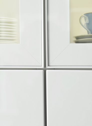 Vetrina contemporanea - CUBO 025 - Sudbrock - in vetro / in legno laccato / illuminata