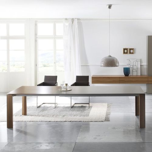 Tavolo da pranzo contemporaneo - PONDUS 13 - Sudbrock - in legno massiccio / rettangolare / allungabile