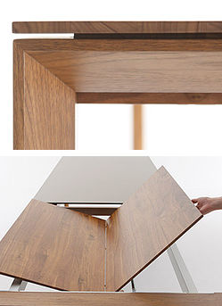 Tavolo contemporaneo - CUBO 679 - Sudbrock - in legno / rettangolare / allungabile