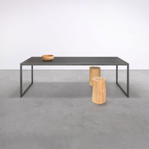 Tavolo contemporaneo - at_01 - Silvio Rohrmoser - in acciaio laccato / con supporto in acciaio / rettangolare