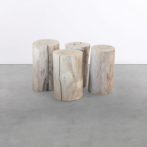 Sgabello design originale - on_17 - Silvio Rohrmoser - in legno massiccio / in frassino / con supporto in frassino
