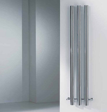 Radiatore ad acqua calda - BAMBU' - BRANDONI - contemporaneo / in metallo / cromato