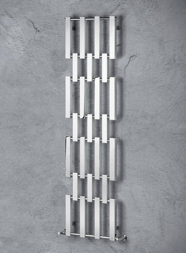 Radiatore ad acqua calda - SLALOM - BRANDONI - design originale / in metallo / cromato
