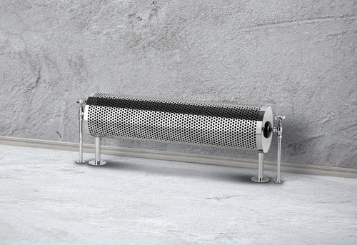 Radiatore ad acqua calda - MILWAUKEE - BRANDONI - design originale / in metallo / cromato
