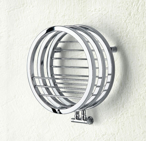 Radiatore ad acqua calda - OBLO' - BRANDONI - design originale / in metallo / cromato