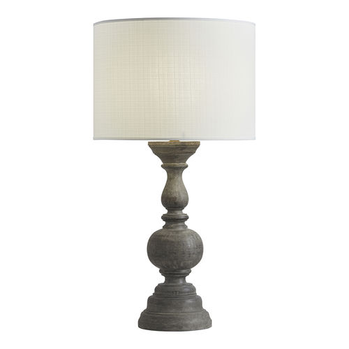 Lampada da tavolo - AUBIN - BLANC D'IVOIRE - in legno / classica / con cavo