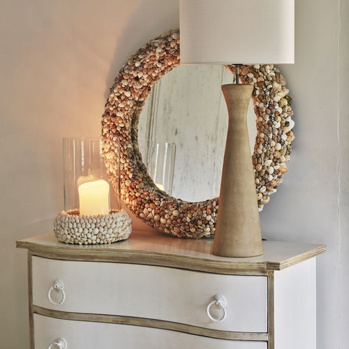 Lampada da tavolo - MAEVA - BLANC D'IVOIRE - in MDF / classica / con cavo
