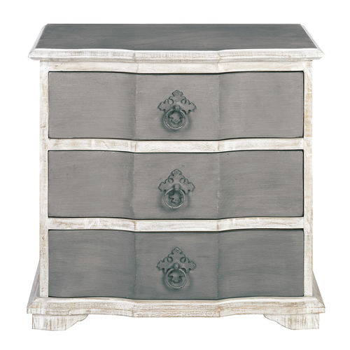 Comodino classico - TARA - BLANC D'IVOIRE - in MDF / in legno compensato / con supporto in legno