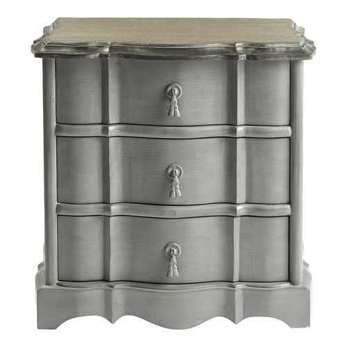 Comodino classico - GABY - BLANC D'IVOIRE - in MDF / in legno compensato / con supporto in legno