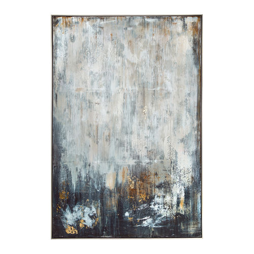 Quadro acrilico - STORM CLOUD  - BLANC D'IVOIRE - in legno / astratto / per ufficio