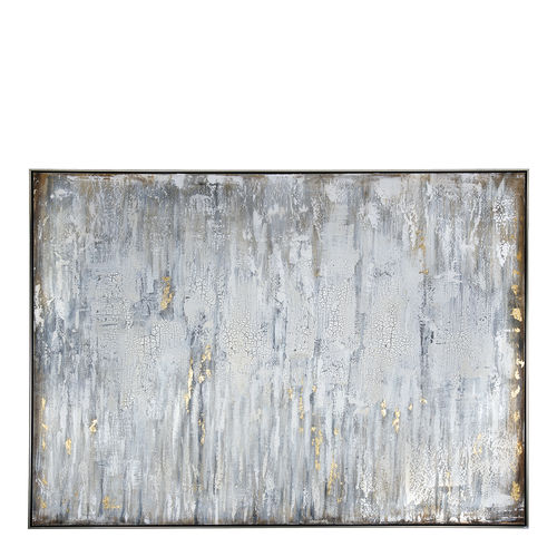 Quadro acrilico - WHITE CLOUD  - BLANC D'IVOIRE - in legno / astratto / per ufficio