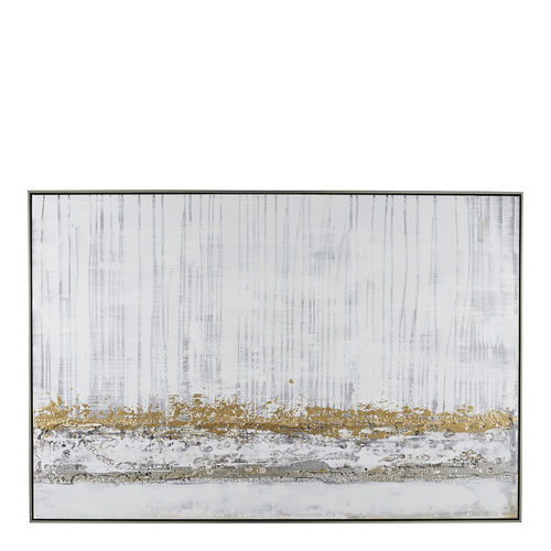 Quadro acrilico - TABL-ABST8 - BLANC D'IVOIRE - in legno / astratto / per ufficio