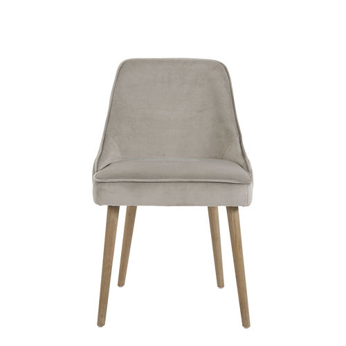 Sedia classica - MARCUS - BLANC D'IVOIRE - da interno / in velluto / in cotone