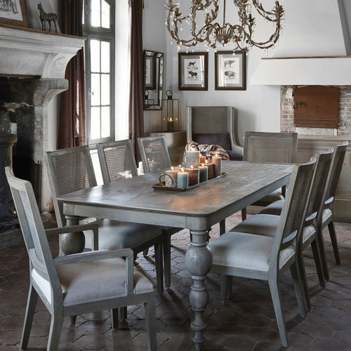 Sedia da pranzo classica - EVA - BLANC D'IVOIRE - da interno / in lino / in espanso