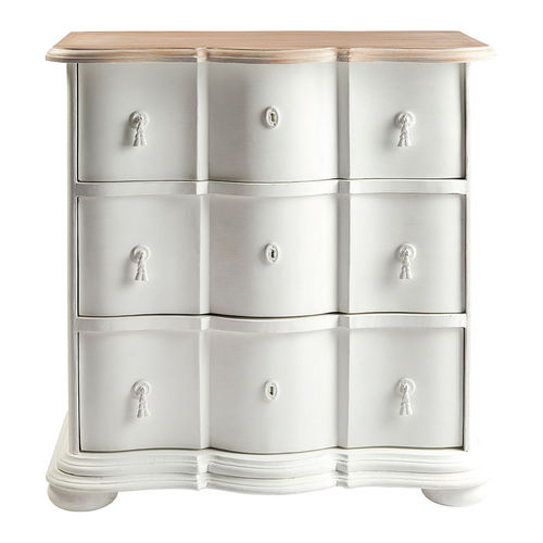Cassettone classico - CARLOTTA - BLANC D'IVOIRE - in legno massiccio / in MDF / in legno compensato
