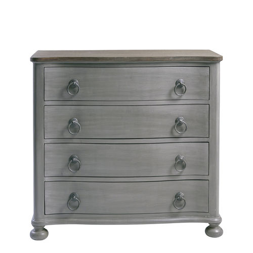 Cassettone classico - NINON - BLANC D'IVOIRE - in MDF laccato / in legno compensato / fatto a mano