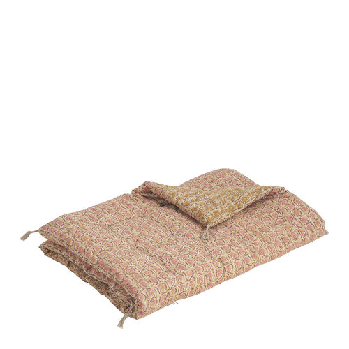 Materasso futon singolo - FLORA - BLANC D'IVOIRE - rosa / multicolore / contract