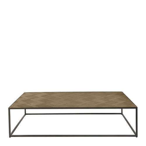 Tavolino basso contemporaneo - AMELIE - BLANC D'IVOIRE - in rovere / impiallacciato in legno / in legno compensato