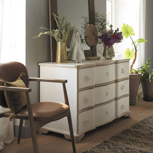 Cassettone classico - SOPHIE - BLANC D'IVOIRE - in MDF / in legno compensato / rettangolare