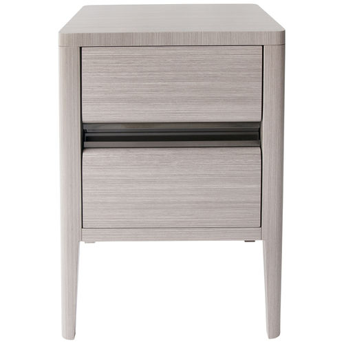 Comodino contemporaneo - Decorus - in legno massiccio / con supporto in legno massiccio / quadrato
