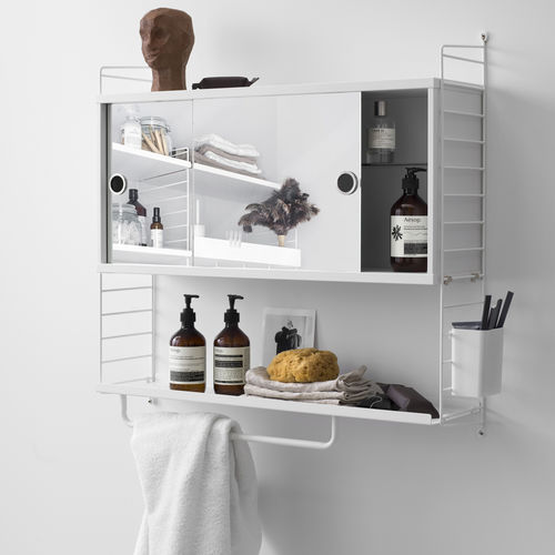 Mobile pensile per bagno con specchio contemporanea - STRING FURNITURE