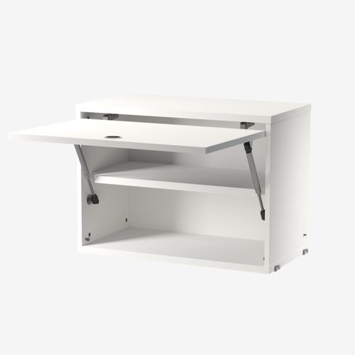 Mobile contenitore da parete - STRING FURNITURE - contemporaneo / in MDF laccato / bianco