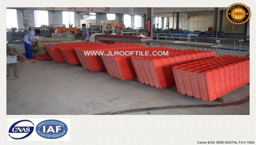 Tetto in resina - SPANISH ROOF TILE BUILDING MATERIAL - Laizhou JIELI Industry Co.,LTD - aspetto tegola / in lamiera grecata