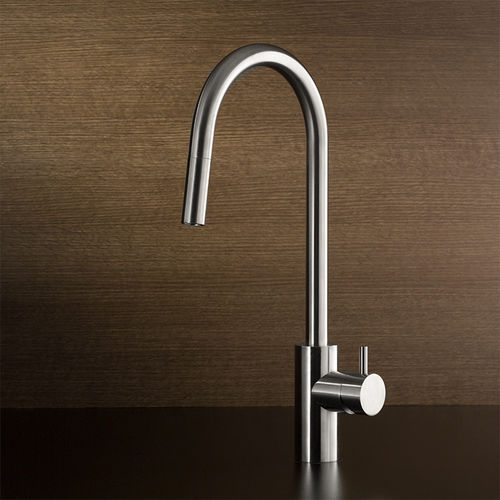 Miscelatore da appoggio - AVA 9030 - MINA Rubinetterie - in acciaio inossidabile / da cucina / 1 foro