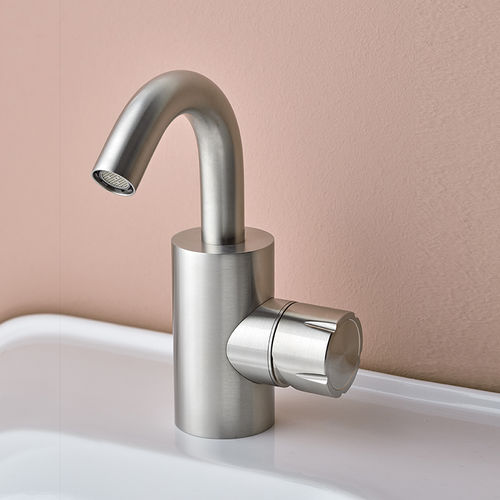 Miscelatore per bidet - SYNTH 4509 - MINA Rubinetterie - da appoggio / in acciaio inossidabile / da bagno