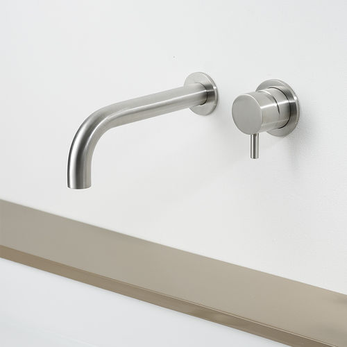 Miscelatore per lavabo - STIRIANA 6200_6100 - MINA Rubinetterie - da parete / in acciaio inossidabile / da bagno