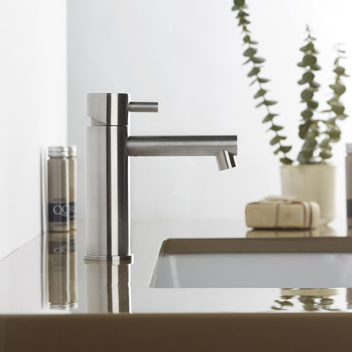 Miscelatore per lavabo - STIRIANA 2251 - MINA Rubinetterie - per lavamani / da appoggio / in acciaio inossidabile