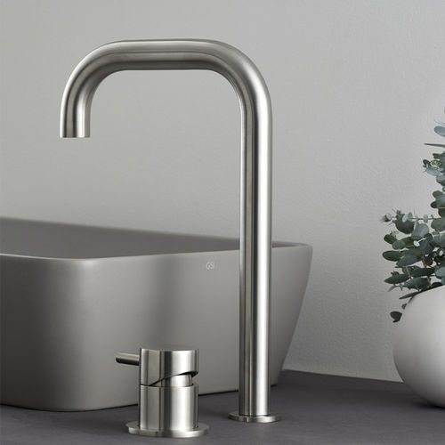 Miscelatore per lavabo - STIRIANA 6400_6190 - MINA Rubinetterie - da appoggio / in acciaio inossidabile / da bagno