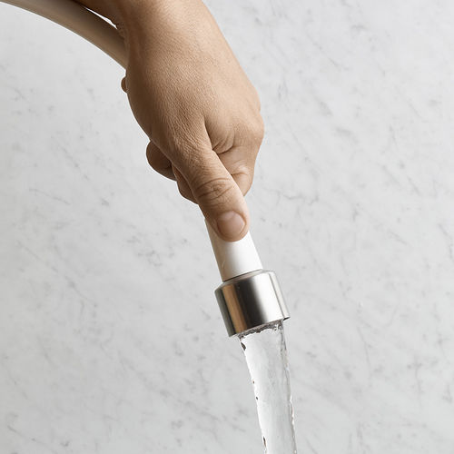 Doccetta manuale da braccia - SHOWER 0200 - MINA Rubinetterie - rotonda / in acciaio inossidabile / contemporanea