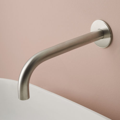 Bocca per lavabo in acciaio inossidabile - 4021 - MINA Rubinetterie - da parete / arancione / verde