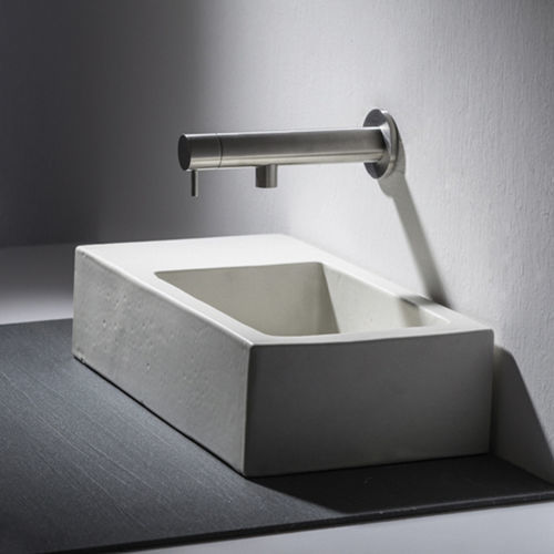 Miscelatore per lavabo - STIRIANA 1001 - MINA Rubinetterie - da parete / in acciaio inossidabile / da bagno