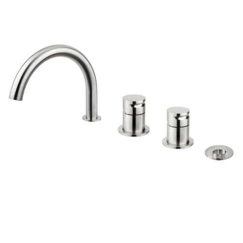 Set vasca in acciaio inossidabile - GIOTTO 75891 - MINA Rubinetterie - da piano / contemporaneo / 4 fori
