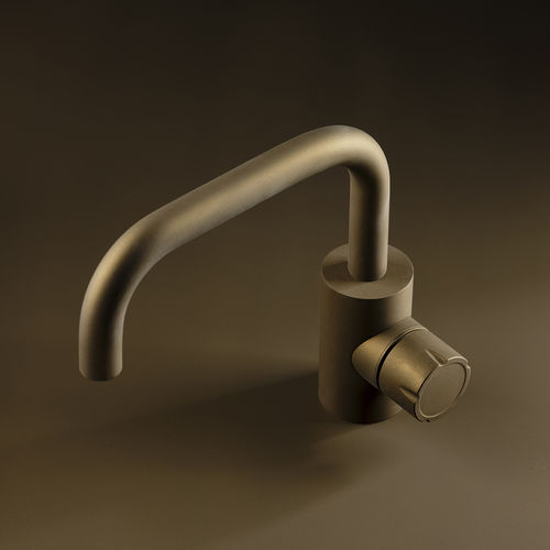 Miscelatore per lavabo - SYNTH: 4513 CERAMINA - MINA Rubinetterie - da appoggio / in acciaio inossidabile / da interno