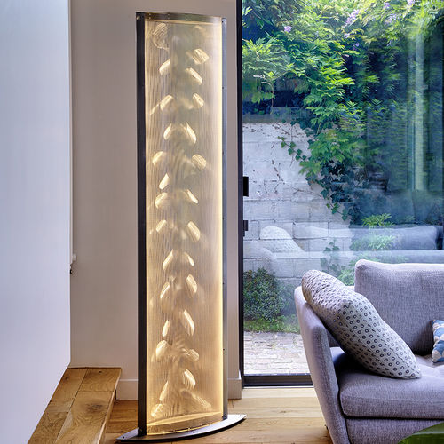 Colonna luminosa contemporanea - WING N°32 - Vidé Creation Paris - in acciaio inossidabile / LED / da interno