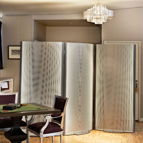 Paravento contemporaneo - DESIGN N°23A - Vidé Creation Paris - in acciaio / in acciaio inossidabile / contract