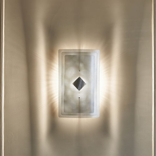 Applique contemporanea - RECTANGLE N°10 - Vidé Creation Paris - da interno / in acciaio inossidabile lucido / rettangolare
