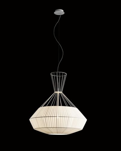 Lampada a sospensione - NET - Carlesso - in seta / in metallo / contemporanea