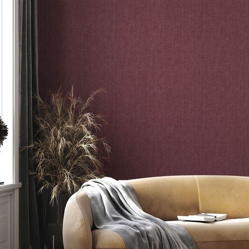 Carta da parati contemporanea - BOTANY HOUSE : COLORE - Parato - a tinta unita / aspetto tessuto / grigia