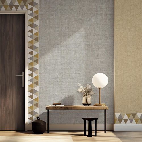 Fregio di carta da parati contemporaneo - ARCHÈ : FORMAE - Parato - in vinile / con motivi geometrici / multicolore