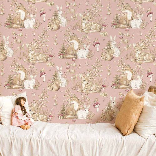 Carta da parati contemporanea - MiniMe : BOSCO - Parato - con motivi naturali / con animali / con motivo per bambini