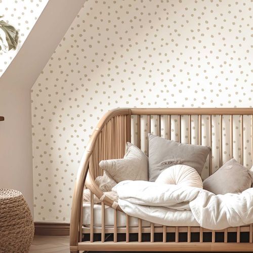 Carta da parati contemporanea - MiniMe : POIS - Parato - con motivi geometrici / con motivo per bambini / blu