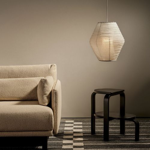 Lampada a sospensione - RUBIN - case - in carta giapponese / contemporanea / con cavo