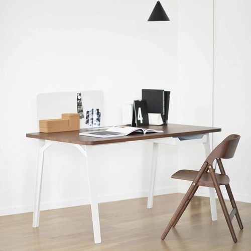 Scrivania da terra - MANTIS - case - contemporanea / in metallo / in legno