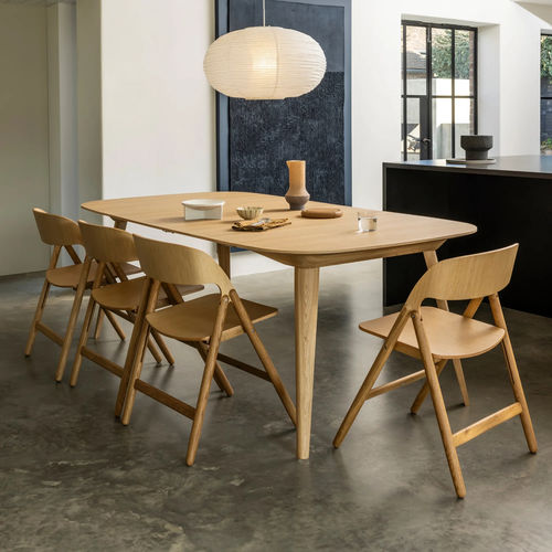 Tavolo contemporaneo - BRIDGE - case - in legno / con supporto in legno / rettangolare